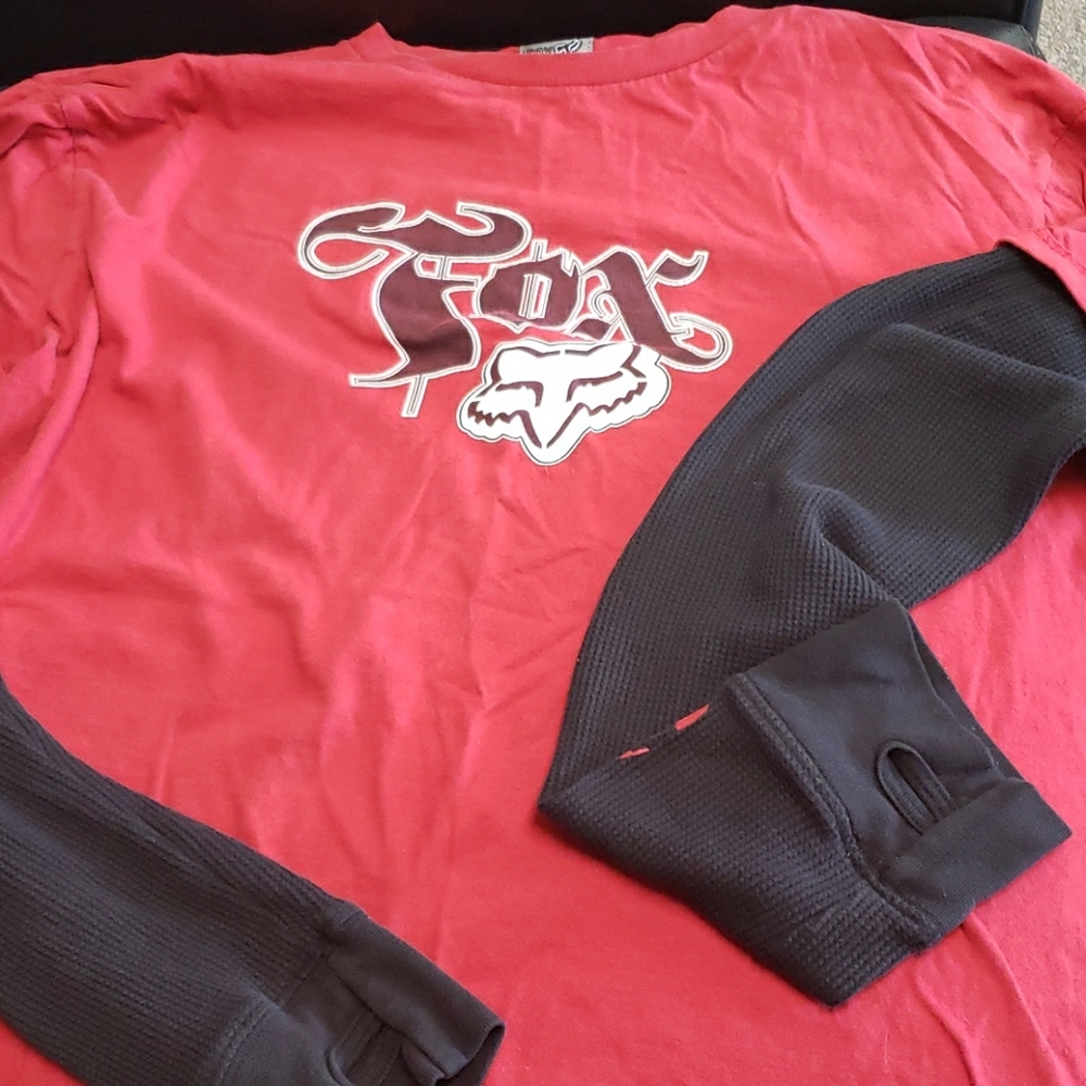 Mens fox deluxe long sleeve shirt